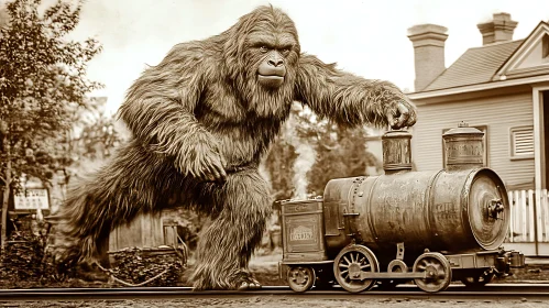 Sasquatch with Steam Engine