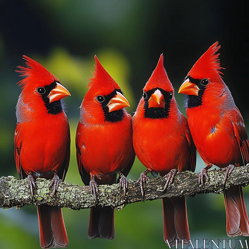 Cardinals in Harmony AI Image