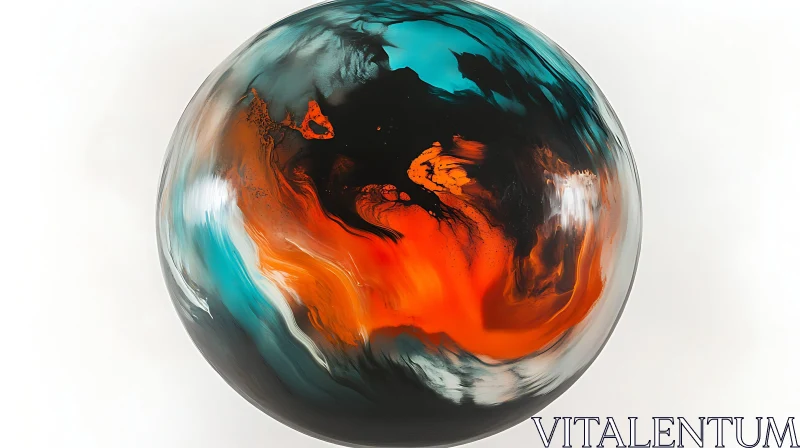 Colorful Abstract Orb AI Image