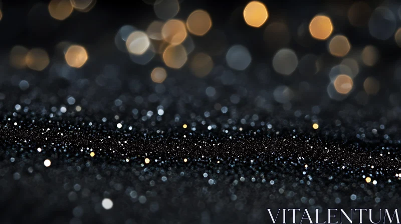 AI ART Abstract Bokeh Lights on Glittering Surface
