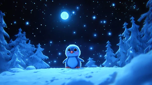 Starry Night Penguin Wonder