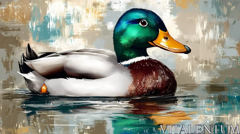 Vibrant Waterfowl Art AI Image