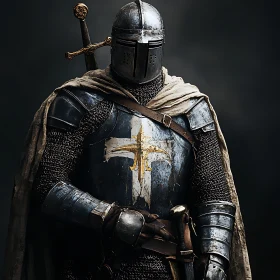 Medieval Knight Ready for Battle