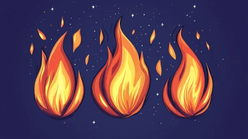 Vivid Fire Illustration