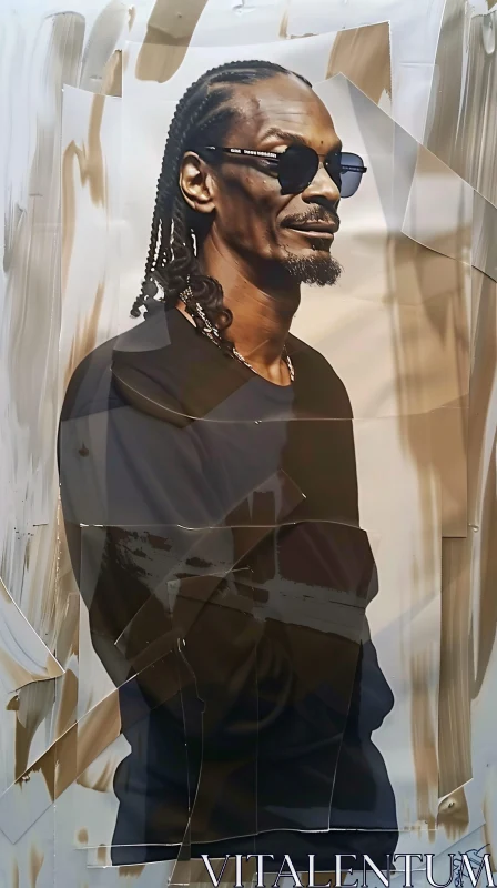 AI ART Snoop Dogg in Sunglasses Portrait