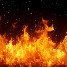 Blazing Flames in the Dark