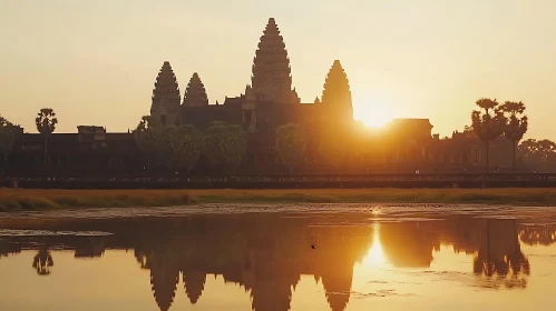 Golden Sunrise at Angkor Wat