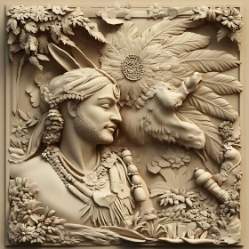 Classical Style Man Portrait Sculpture Art