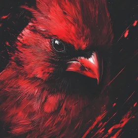 Crimson Cardinal Close-Up