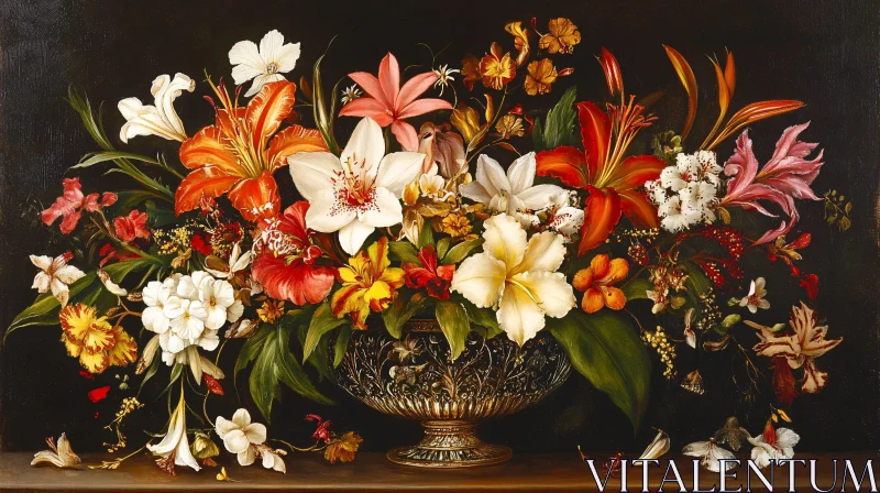 AI ART Beautiful Bouquet of Flowers in Art