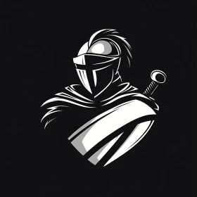 Stylized Knight in Armor Artwork