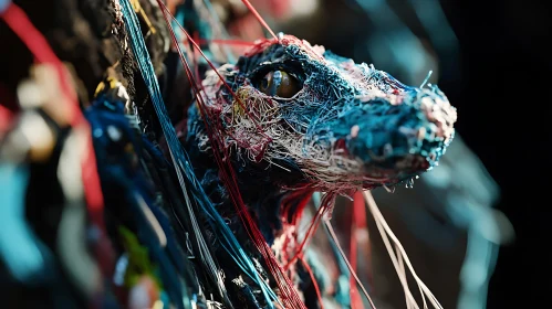 Dragon Head Sculpture: Wires and Fantasy