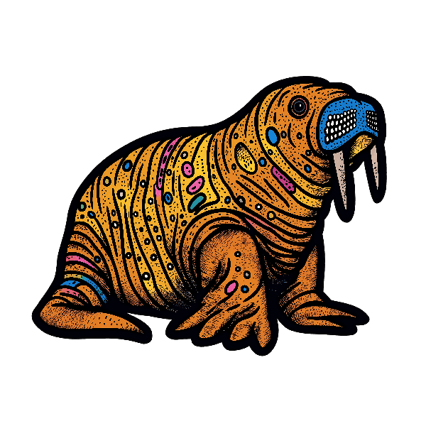 Artistic Walrus Apparel POD Design