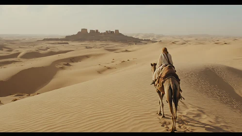 Desert Journey with Camel