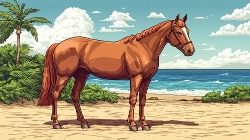 Horse by the Sea