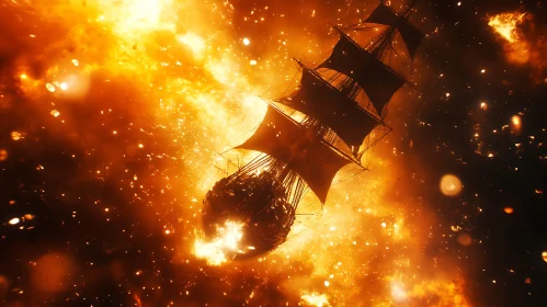 Fiery Ship Destruction
