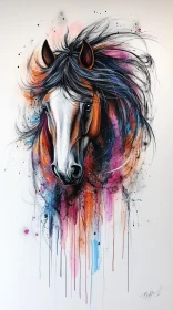Abstract Horse Art