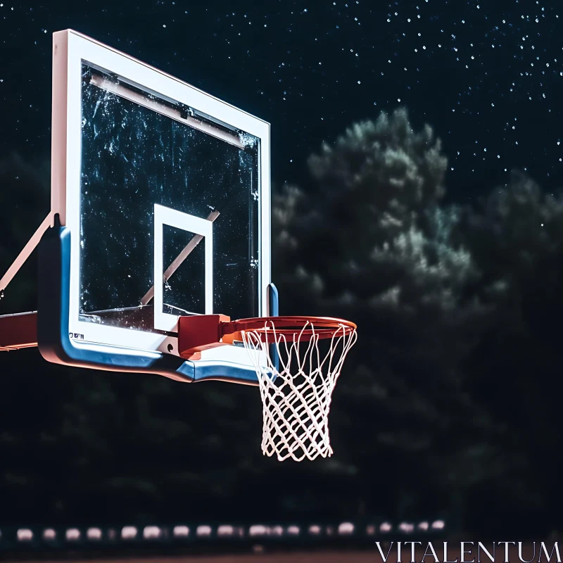 Starry Night Basketball AI Image