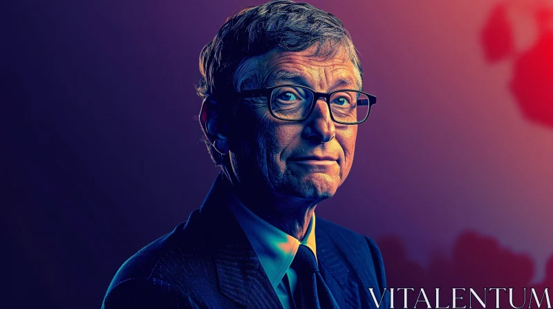 AI ART Elegant Portrait of Bill Gates