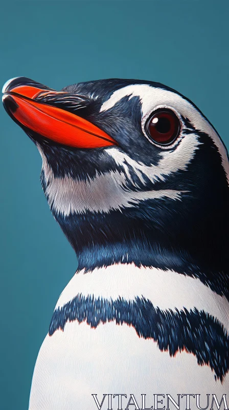 Wildlife Penguin Painting AI Image