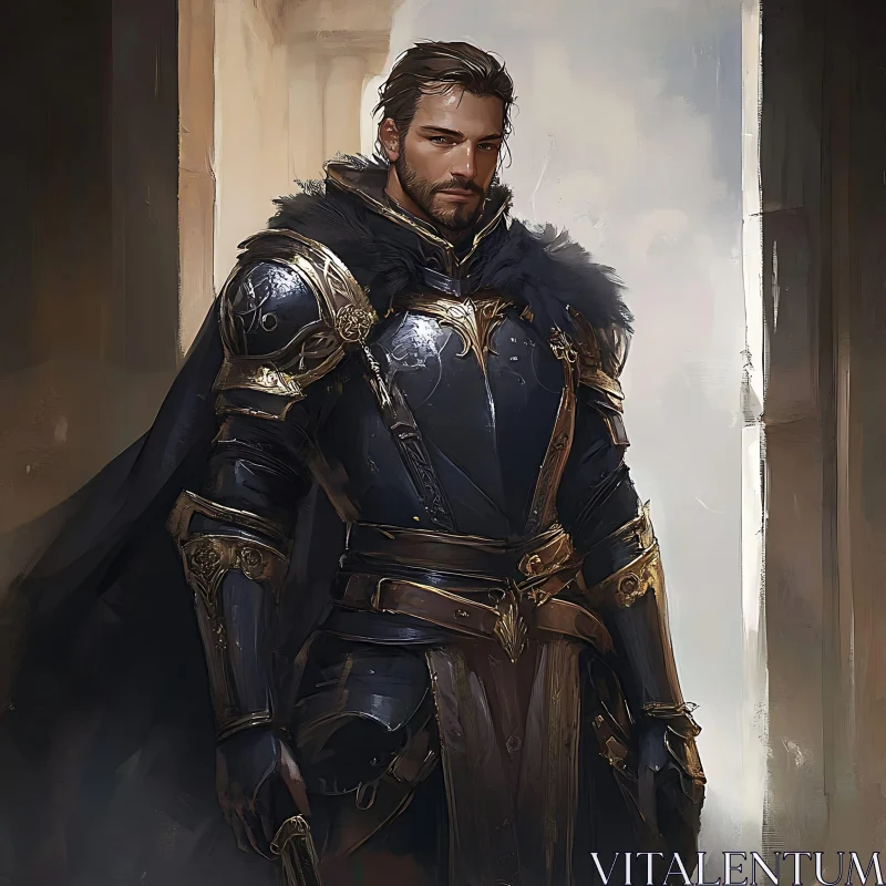 AI ART Armored Man Portrait