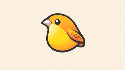 Stylized Bird Graphic Art