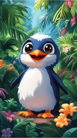 Charming Jungle Penguin