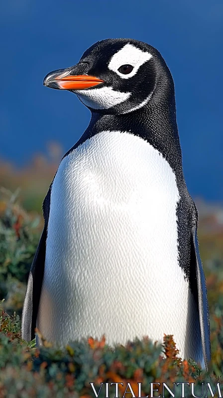 AI ART Antarctic Wildlife: Gentoo Penguin