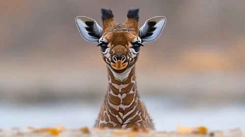 Giraffe Close-Up in Soft Light