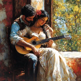 Passionate Guitar Duet: Love in Harmony