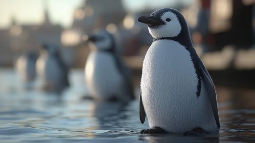 Penguin Portrait in Nature