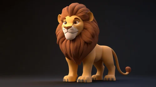 Stylized Lion Illustration