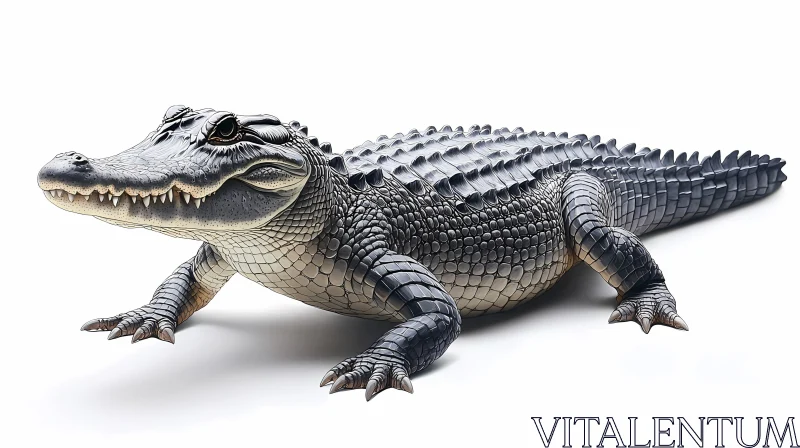 Realistic Alligator Art AI Image