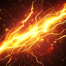 Crackling Electric Fire and Vibrant Lightning