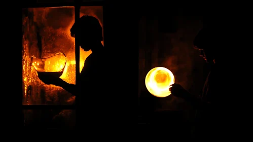 Glassblowing Silhouettes: Crafting with Fire