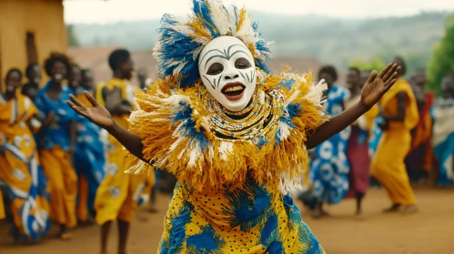 Vibrant Tribal Celebration in Africa