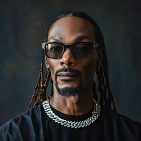 Snoop Dogg in Sunglasses and Braids