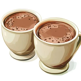 Warm Cups of Cocoa Beverage Art