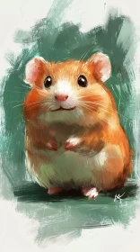 Hamster Art Portrait