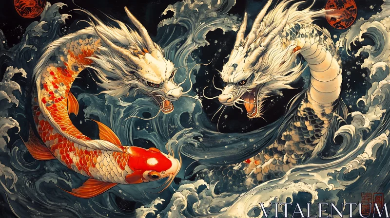 AI ART Mythical Sea Creature Artwork