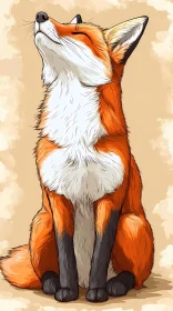 Peaceful Fox Art