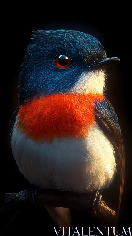 AI ART Nature's Colorful Bird Portrait