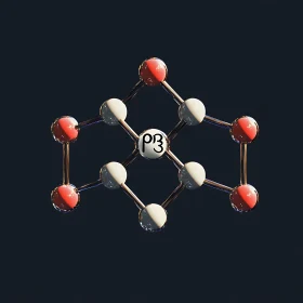 Abstract Pb3 Molecule Structure