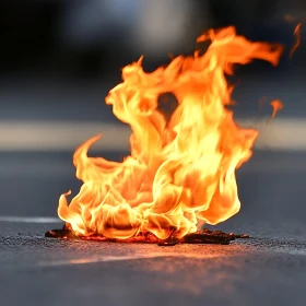 Dancing Flames on Surface