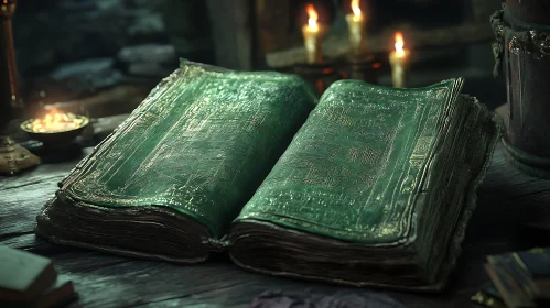 Mystical Grimoire by Candlelight