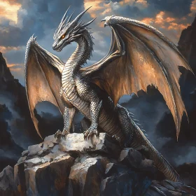 Dragon on Rocks