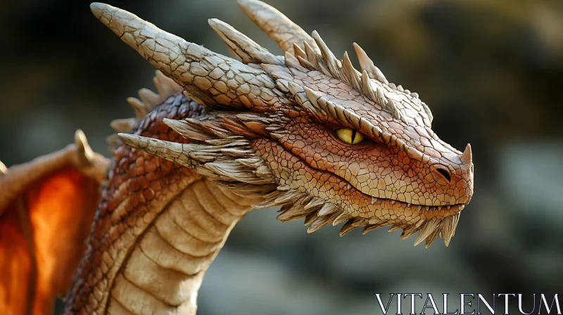 Fantasy Dragon Portrait AI Image