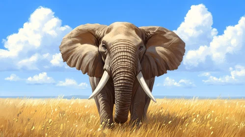 Elephant in the Savannah