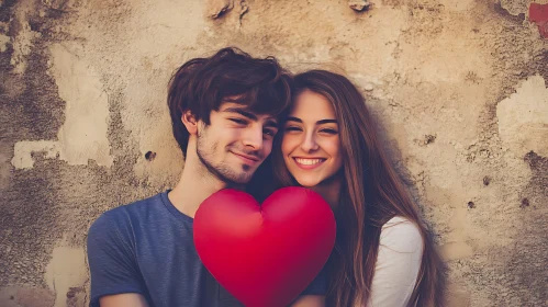 Romantic Embrace: A Couple's Heartfelt Moment