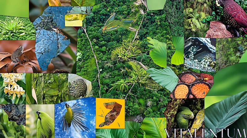 AI ART Dense Jungle and Wildlife Montage